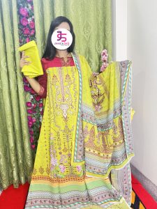 Charizma Zam Zam Premium Swiss Lawn Unstitched Three Piece – Luxury Women’s Dress Material