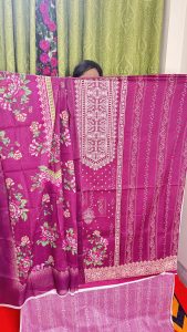 Kalamkari Digital Printed Unstitched Three Piece – Trendy Ethnic Wear for Women