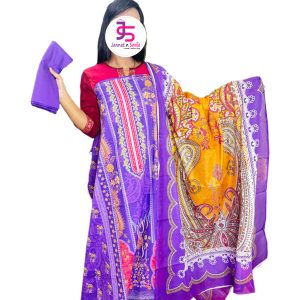 Charizma Zam Zam Premium Swiss Lawn Unstitched Three Piece – Luxury Women’s Dress Material