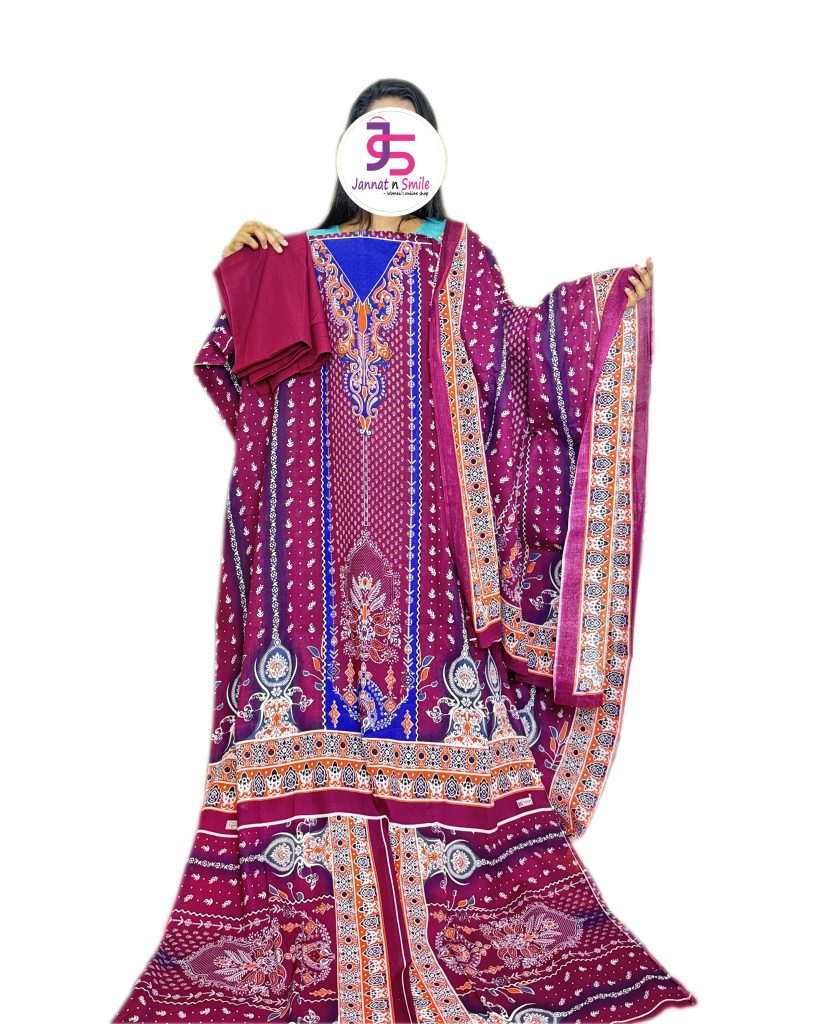 Kalamkari Digital Printed Unstitched Three Piece – Trendy Ethnic Wear for Women